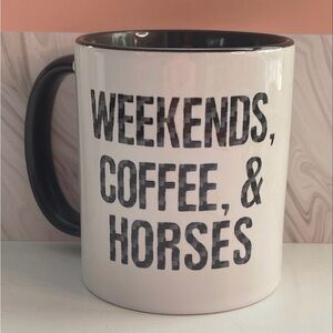 Weekends Coffee & Horses Mug